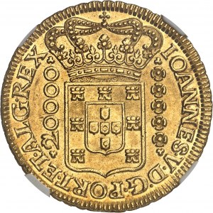 Jean V (1706-1750). 20000 réis (dobrão) 1726, M, Minas Gerais.