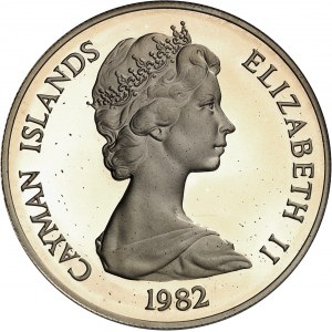 Elisabeth II. (1952-2022). 10-Dollar-Pfennig, Internationales Jahr des Kindes von 1979 (IYC) 1982, London.