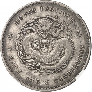 Impero della Cina, Guangxu (Kwang Hsu) (1875-1908), provincia di Hubei (Hupeh). Dollaro (7 mazze e 2 candareen) ND (1895-1907), Ching.