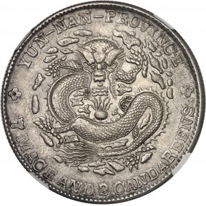 Empire de Chine, Guangxu (Kwang Hsu) (1875-1908), province du Yunnan. Dollar (7 mace et 2 candareens) ND (1908), Kunming.