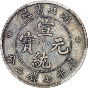 Čínska ríša, Puyi (Hsuan Tung), provincia Hubei (Hupeh). Dolár (7 palcátov a 2 kandareeny) ND (1909-1911), Ching.