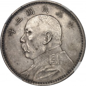 Repubblica di Cina (1912-1949). Dollaro, Yuan Shikai Anno 3 (1914).