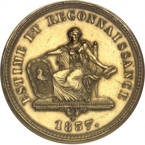 Republika. Zlatá medaile, úcta a uznání Augusta Le Moyna Francouzi z Bogoty, A. P. Lefèvre 1837.