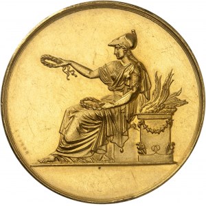 III Republika (1870-1940). Złoty medal Prix de la Société de géographie za Campagnes d'exploration de Haute-Sangha et bassin du Wôm Josepha Clozela w latach 1894-1895, według Brenet 1895, Paryż.
