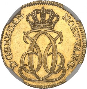 Christian VI (1730-1746). Ducat (1 guinée) 1738, Copenhague.