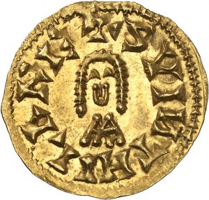 Visigoths, Swinthila (621-631). Tremissis ND (621-631), Barbi (Municipium Barbitanus / present-day Martos).