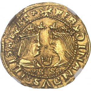 Ferdinand and Isabella (1476-1516). Ducat de proclamation ND (1479-1504) S-S, Valencia.