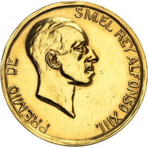 Alfonso XIII (1886-1931). Medaglia d'oro, concorso di Jerez 1925, premio Re Alfonso XIII 1925.