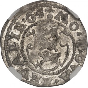 Livonia, Eric XIV di Svezia (1560-1568). Ferding (1/4 di marca), 7° tipo 1565, Reval (Tallinn).