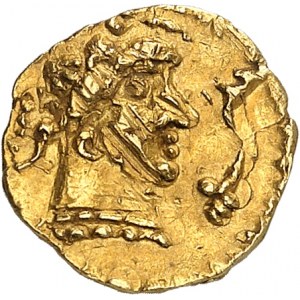 Aquitanien, Banassac, monetäre Elafius. Tremissis ND (c.620-640), Banassac.
