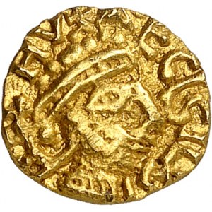 Austrasien, Metz, Münze, Theudegiselus (Theudecisilus). Tremisis ND (600-650), Metz.