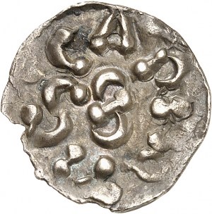 Karol Veľký (768-814). Denár ND (768-771), Chartres.