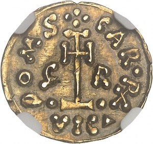 Benevento (kniežatstvo), Grimoald III, vojvoda s Karolom Veľkým (788-792). Tremissis ND, Benevento.