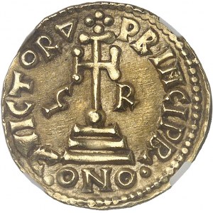 Benewent (księstwo), Grimoald III jako książę (792-806). Solidus, klasa 2 ND, Benevento.