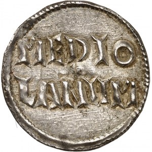 Ludvík Pobožný (814-840). Denár, třída 2 ND (819-822), Milán.
