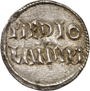 Ludvík Pobožný (814-840). Denár, třída 2 ND (819-822), Milán.