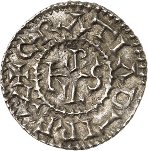 Charles II le Chauve (840-877). Denier ND, Bayeux.