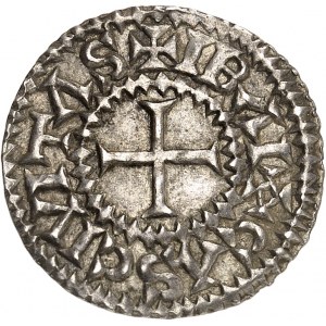 Karol II. lysý (840-877). Denár ND, Bayeux.