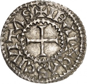 Carlo II il Calvo (840-877). Denario ND, Bayeux.