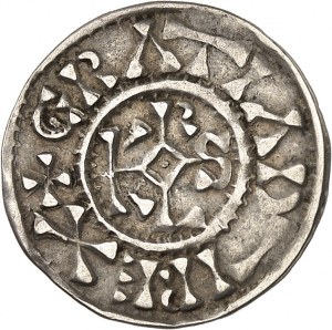 Karol II Łysy (840-877). Denar ND, Lisieux.