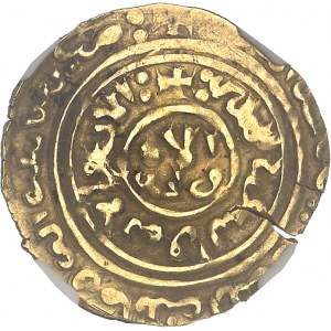 Ľudovít IX., známy ako svätý Ľudovít (1245-1270), zlatý dinár razený v Palestíne 1251, Saint Jean d'Acre.