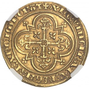 Filip IV., známý jako Filip Spravedlivý (1285-1314). Denier d'or à la masse nebo masse d'or, 1. vydání ND (1296-1310).