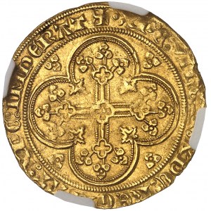 Philippe VI (1328-1350). Écu d’or à la chaise, 1ère émission ND (1337).