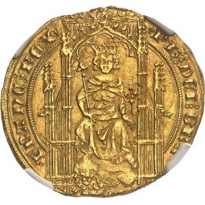 Filippo VI (1328-1350). Leone d'oro ND (1338).