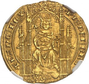 Filippo VI (1328-1350). Leone d'oro ND (1338).