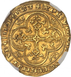 Filippo VI (1328-1350). Leone d'oro ND (1338).