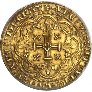 Philippe VI (1328-1350). Couronne d’or ND (1340).
