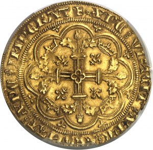 Philippe VI (1328-1350). Couronne d’or ND (1340).