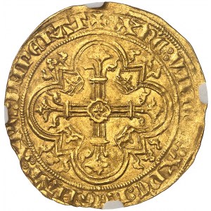 Philippe VI (1328-1350). Double d’or, 1ère émission ND (1340).