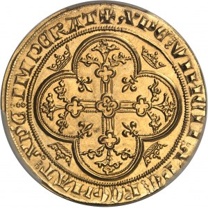 Filippo VI (1328-1350). Coniazione moderna dell'Angelo d'oro di Filippo VI [1640] (1972 circa), Monnaie de Paris per NI (Numismatique Internationale).