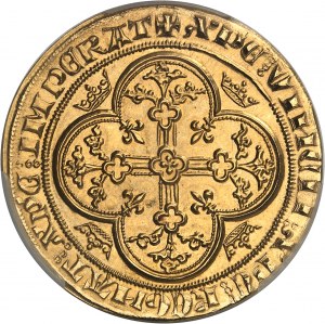 Filippo VI (1328-1350). Coniazione moderna dell'Angelo d'oro di Filippo VI [1640] (1972 circa), Monnaie de Paris per NI (Numismatique Internationale).