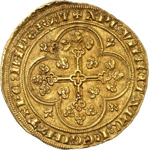 Philippe VI (1328-1350). Florin Georges, 1ère émission ND (1341), Angers.