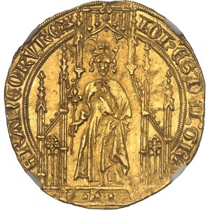 Jan II. Dobrotivý (1350-1364). Royal d'or, 2. emise ND (1359).