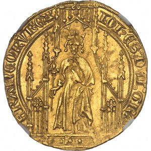 Jan II Dobry (1350-1364). Królewski d'or, 2. emisja ND (1359).