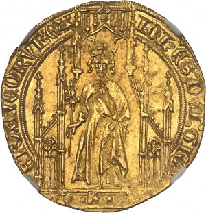 Ján II. Dobrý (1350-1364). Royal d'or, 2. emisia ND (1359).