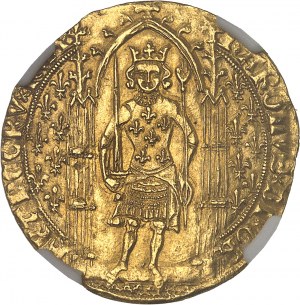 Karl V. (1364-1380). Franc à pied ND (1365).