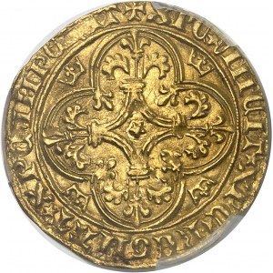 Karol VI (1380-1422). Zlatý štít s korunou, 2. emisia ND (1388-1389)