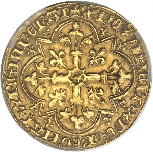 Karl VI. (1380-1422). Agnel d'or, 2. Ausgabe ND (1417), Paris.