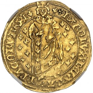 Karol VII (1422-1461). Royal d'or, 1. vydanie ND (1429-1431), Bourges.