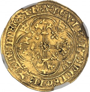 Karol VII (1422-1461). Royal d'or, 1. wydanie ND (1429-1431), Bourges.