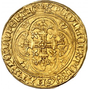 Carlo VII (1422-1461). Royal d'or, 2a emissione ND (1431), C, Chinon.