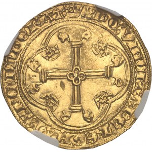 Charles VII (1422-1461). Écu d’or à la couronne 3e type, ou écu neuf, 2e émission ND (12 août 1445), Tournai.