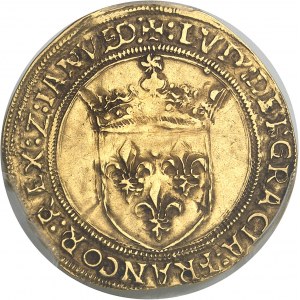 Genoa, Louis XII (1499-1512). Gold shield with sun, second period of Genoa's occupation ND (1507-1512), Genoa.