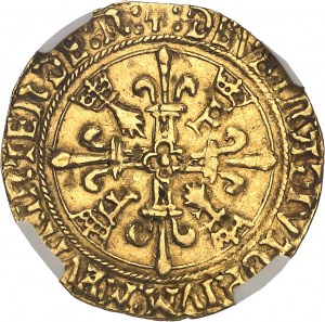 Francesco I (1515-1547). Scudo d'oro con il sole di Bretagna, 2° tipo ND (1534-1540), N, Nantes.