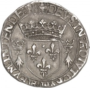Francesco I (1515-1547). Teston de Bretagne 3° tipo ND (prima del 1540), R, Rennes.