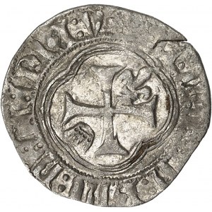 François I. (1515-1547). Kleiner Weißer mit Krone oder Sizain ND, V, Villefranche-de-Rouergue.